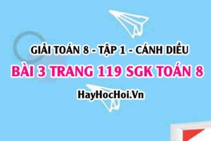 Giải bài 3 trang 119 Toán 8 Tập 1 SGK Cánh Diều: Đường phân giác